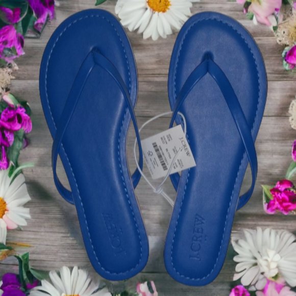 J. Crew Shoes - J. Crew Bright Blue Sandals